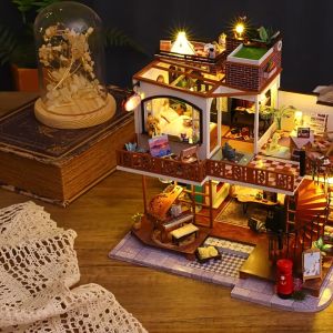 Dollhouse Miniature DIY Tradition Ancient Town A Splendid Family ES008 (Anti Dust Cover Include) 有防尘罩