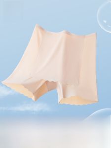 miiow | Ice Silk Safety Pants Womens Seamless Underwear Summer Layering Triangle Area Butt Lifting Bottoming Trousers Cat Person