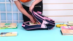 Tas Ransel Backpack Sekolah Anak Cewe Oliver SD SMP SMA Free Pouch Pensil