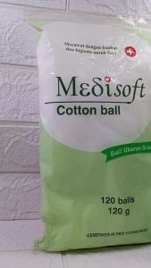 Medisoft Cotton Ball 120 Balls 75g: Kapas Bayi Berkualitas Tinggi