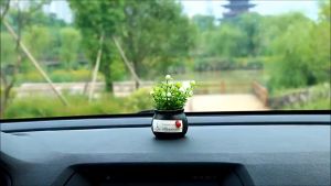 Pot Hiasan Dashboard Mobil Car Pot Bunga Premium Pajangan Dashboard Mobil Tanaman Hiasan Ornamen