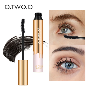 O.TWO.O 3D มาสคาร่ายาวสีดํา Lash Eyelash EXTENSION Eye Lashes แปรงแต่งหน้าความงามยาวสวมใส่ GOLD มาสคาร่าสี