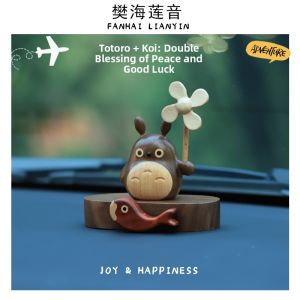 FANHAILIANYIN | Sandalwood Totoro Scented Car Ornament