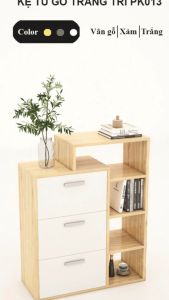 FREESHIP HCM - Kệ Tủ Gỗ Trang Trí Có Hộc Kéo Tatana PK013 - có thiết kế theo yêu cầu khách hàng