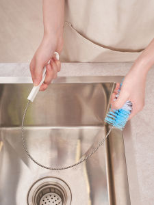 Bàn Chải Thông Tắc Ống Thoát Nước Hình Chữ U Bàn Chải Rửa Bồn Tắm Bàn Chải Rửa Bồn Rửa Nhà Bếp Dây Đai Cầm Tay Mở Rộng