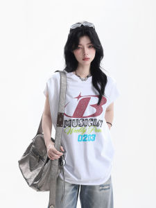 zuocisankon | Oversized Casual Sleeveless T-shirt
