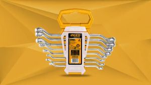 Bộ cờ lê 2 đầu vòng 8 chi tiết INGCO HKSPA3088 6-22mm cơ khí mở bulong sửa chữa ô tô xe máy nhà cửa máy móc thiết bị