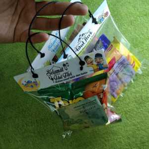 SAJUAL - Tas Plastik Angpao Snack Lebaran isi 10 pcs Uk. 12x21cm - Plastik THR Lebaran Idul Fitri 2022 Unik - Plastick Amplop Snack - Ampau Snack - Kemasan Jajan Snack Lebaran - Label snack ulang tahun - syukuran - souvenir - sudah free plastik & tali
