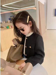 Girls Fall Fashion Outerwear 2025 New Style Baby High-End Sensation Street-Quality Elegant Top Trendy Korean Version Coat