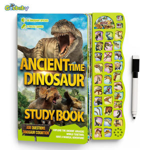 Childrens Dinosaur Busy Book With SoundsNames And Realistic Sounds Interactive Dinosaur Toys Gifts For Boys And Girls