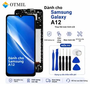 Màn Hình LCD Samsung Galaxy A12 Thay Thế Bộ Phận Cảm Ứng Số Hóa Màn Hình LCD Kèm Khung Công Cụ Tương Thích A125F A125M A125U
