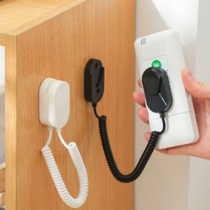 Wall Mount Magnetic Remote Control Holder with 1.2m Retractable Cord Anti-Lost Remote Control Fixed Sticker