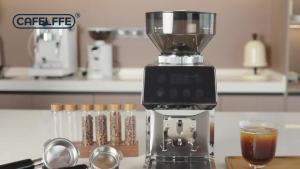 Cafelffe Burr Coffee Grinder Adjustable Burr Mill with 35 Precise Grind Settings Electric Coffee Grinder for Espresso/Drip/Percolator/French Press/American/Turkish Coffee Makers