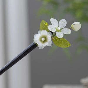 New Chinese Style Simple Elegant Sandalwood Hairpin for Womens Bun Hair Accessory Hanfu Qipao Hairpin Original Design Fresh out