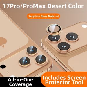 LINGKEN | Sapphire Glass Lens Protector for iPhone 17/16 Pro Max High Definition Anti-Shock