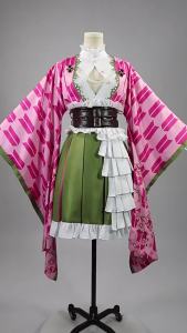Bộ Trang Phục Cosplay Anime Kanroji Mitsuri Dành Cho Nữ Kèm Tóc Giả Và Thắt Lưng Trang Phục Halloween Cho Người Lớn Dùng Cho Các Sự Kiện Cosplay