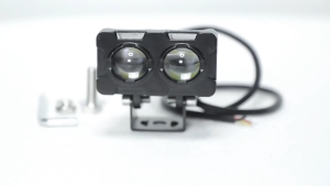 Original Ultra Bright Double LED Mini Driving Light for 120W Motorcycle Headlight Fog Lamp 2 Color All Weather MDL Waterproof Spotlight 