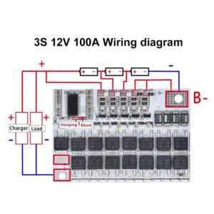 3S 4S 5S 100A BMS Protection Board with Active Balance for Li-ion/LiFePO4 Power Bank Solar E-bike UPS DIY Charger Module