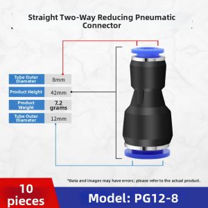 kuicc | Quick Connect Variable Diameter High Pressure 2 Way Air Fitting