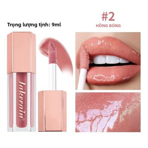Son Bóng Lakerain 8 Màu Dưỡng Ẩm Lâu Dài Làm Mềm Môi Tạo Hiệu Ứng Căng Mọng Trang Điểm Môi.