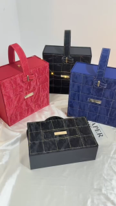 UNIGOLD The Parisian Luxe Gift Bt Box High Quality Leather-like Gift Box Drawer Open Style Premiuem Gift Box Suitable for Birthday Valentines Christmas Xmas New year Party Housewarming Wedding Ceremony Supplies