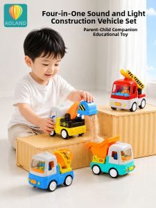 YAOLAN | Educational Toy Car Set for Toddlers Inertial Mini Construction Vehicles