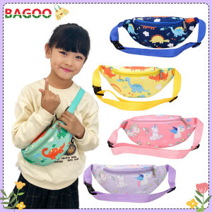 Kids Cartoon Waist Pack Unicorn Dinosaur Print Coin Purse Children Boy Girl Fanny Chest Shoulder Messenger Bags Children Cute Bag