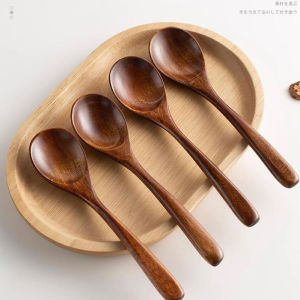 ช้อนหัวกลมเครื่องมือทำครัว ช่วยเหลือบนโต๊ะ 1/2/4ชิ้น ไม้ทรงมนด้ามยาว ยาวศัลยกรรม 280 เมตร