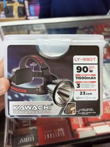 SENTER LED KEPALA 90W JUMBO SUPER TERANG KAWACHI LY-390T BATTERY BESAR 11000mAh BISA UNTUK POWER BANK | senter kepala 90w Waterproof Cas USB Rechargeable Type C Isi Ulang Tahan Lama 23 Jam COD Bisa Bayar di Tempat - F.S.S