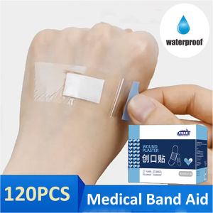 120Pcs Transparent Adhesive Wound Plaster Waterproof Medical Anti-Bacteria Band Aid Bandages Home Travel First Aid Kit