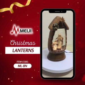 Christmas Decor-LANTERN BARN [Christmas Décor lights/ CeramicPlasticWater and Lights]-ML-BN