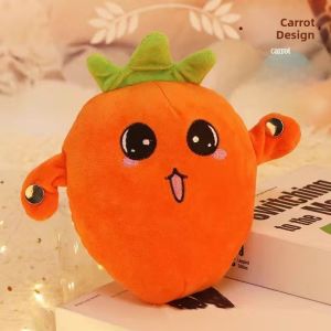 Plush Fruit Sensing Drum Toy Banana Shaped Charging Music Doll Interactive Children Playtime Toy for Kids And Parents