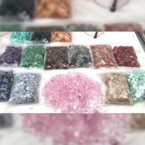 Natural Stones Gravel Crystals Chip Quartz Minerals Reiki Healing Tumbled Agate Specimen Gemstones Fish Tank Home Aquarium Decor