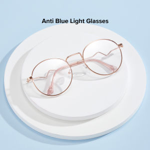 OQ BOGA 5 สีแฟชั่นโลหะรูปไข่กรอบป้องกันแสงสีฟ้าแว่นตาคอมพิวเตอร์ผู้หญิงผู้ชายแว่นตาป้องกันดวงตา