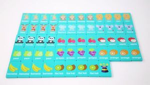 Matching Game เกมจับคู่ ภาพ รูปการ์ตูนสัตว์ผลไม้ สําหรับเด็ก เกมกระดาน เสริมสร้างทักษะการคิด และจินตนาการ ของเล่นเด็ก