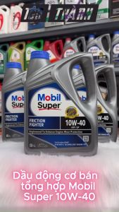[ Combo bảo dưỡng ] 2 Bình Nhớt Mobil Super 10W-40 API SP (4 Lít) + Súc động cơ Castrol
