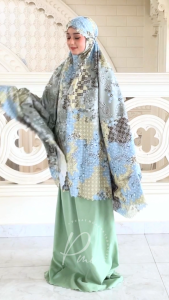 Pusat Mukena Indonesia - Mukena Dewasa Katun Laser Cut Almahesa
