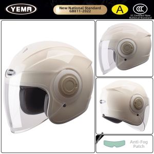 YEMA | Certified Winter Warmth Motorcycle Helmet Half Helmet