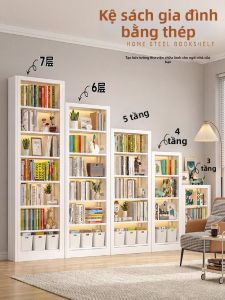 Minimalist Steel Bookshelf for Children at Home