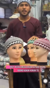 KOPIAH CORAK JALUR FREE SAIZ WUKUF