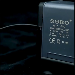 SOBO Silent Mini Submersible Aquarium Pump WP-3100/WP-3200/WP-3300/WP-3400/WP-3500 for Fish Tanks & Aquaponics