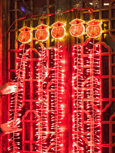 Moving Celebration Lucky Bag Simulation Electronic Firecrackers Light String Glowing New Year Decorations Hanging Ornaments