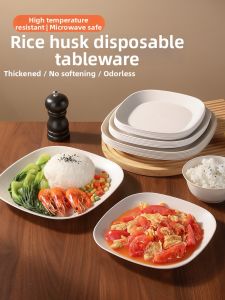 TAFUMAN | Disposable Rice Hull Dinner Plate 7 Inch
