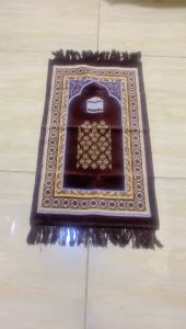 Sajadah Turki Muka Anak Kecil 35x65cm - Cocok untuk Souvenir Haji & Umroh, Bisa Sablon Nama - Anti Virus - Sajadah Travel (Bukan Sajadah Anak)