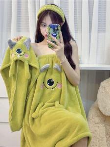 gumahus | Absorbent Quick Drying Towel Set Coral Fleece Bath Towel Dress