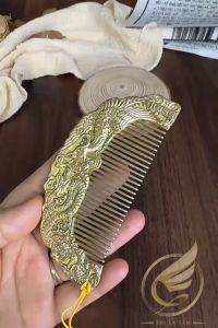 Lược Chải Tóc Khắc Long Phụng Phong Cách Cổ Điển Bằng Đồng Thau Lược Đồng Khắc Rồng Phượng - Đồ Đồng Thuận Tâm