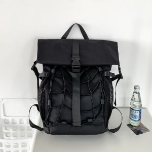 Cool Large Capacity Sports Travel Basketball Backpack Mens High School College Student Bookbag Motorcycle Riding Helmet Dual-shoulder Bag