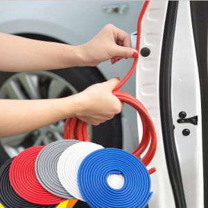 เส้นตัดขอบประตูรถ ยางกันกระแทก ยางกันชน ยางขอบประตูรถ ขอบประตูรถ ยางกันชนประตูรถ 1ม้วน ยาว 5เมตร มี5สี ไม่ต้องใช้กาว2หน้า ใช้กับรถ