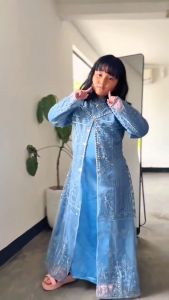 Baju Gamis Anak Perempuan Regina Kids Satin Velvet Mix Brukat Aplikasi Payet Baju Lebaran Anak 7 - 13 Tahun Dress Anak Remaja Kekinian Viral Untuk Lebaran seragaman Kondangan Terbaru Mewah Termurah