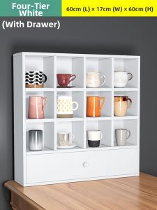 Wooden Cup Storage Display Rack